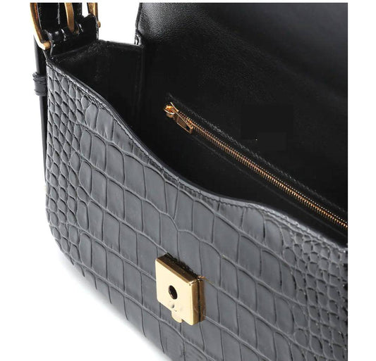 Preorder Crocodile Leather Shoulder Bag With Two Handles For Lady