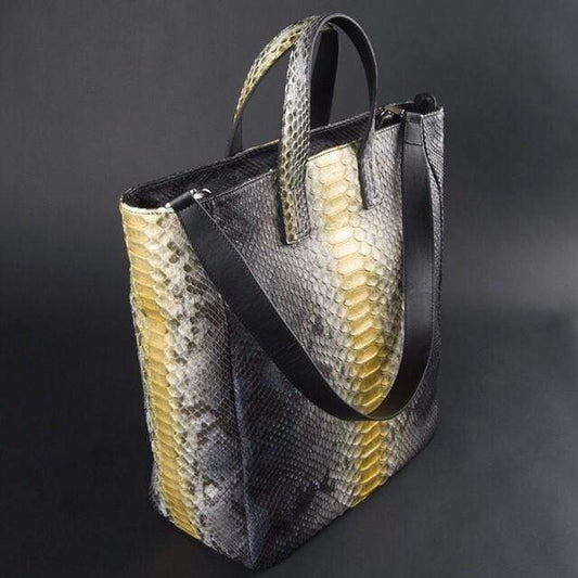 Preordine borsa tote shopping hobo in vera pelle di pancia di coccodrillo