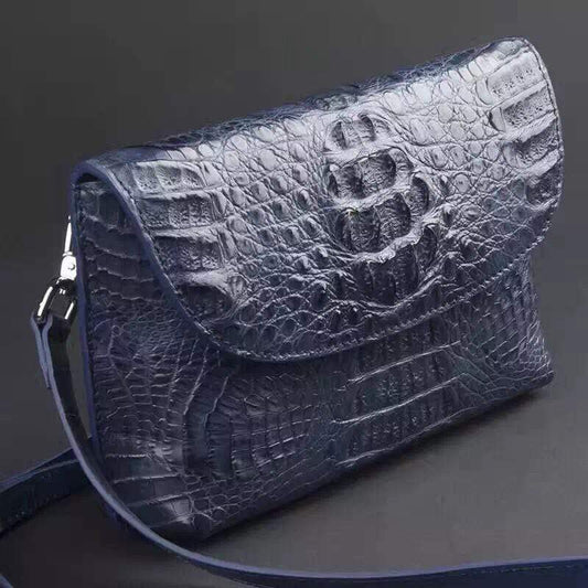 Preordine borse clutch a tracolla da uomo, in pelle di pitone