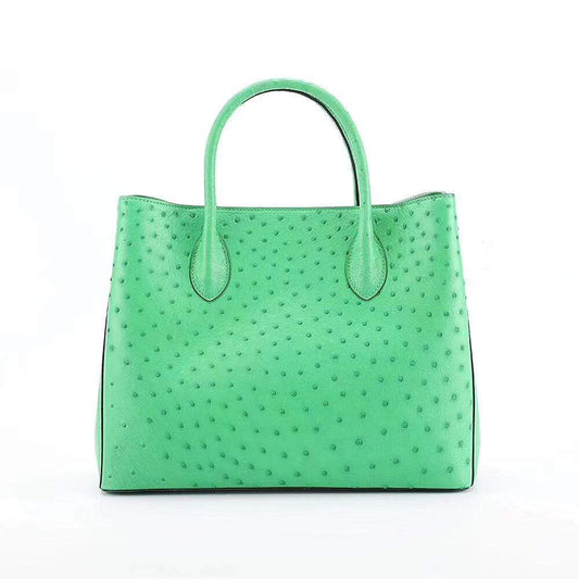 alt
Borsa a mano da donna in vera pelle di struzzo con manico superiore, borsa a tracolla, tote, borsetta, borsa messenger 33cm