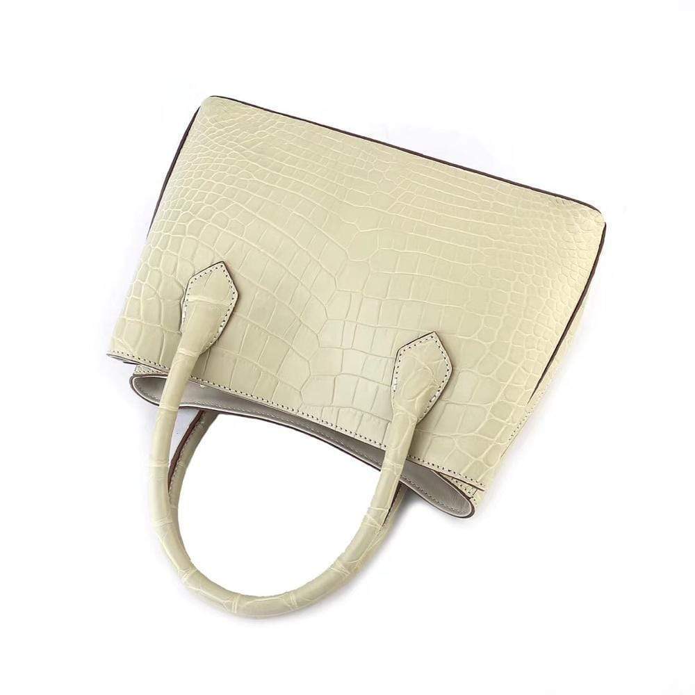 Women’s Mini Top Handle Tote Bags  Cream