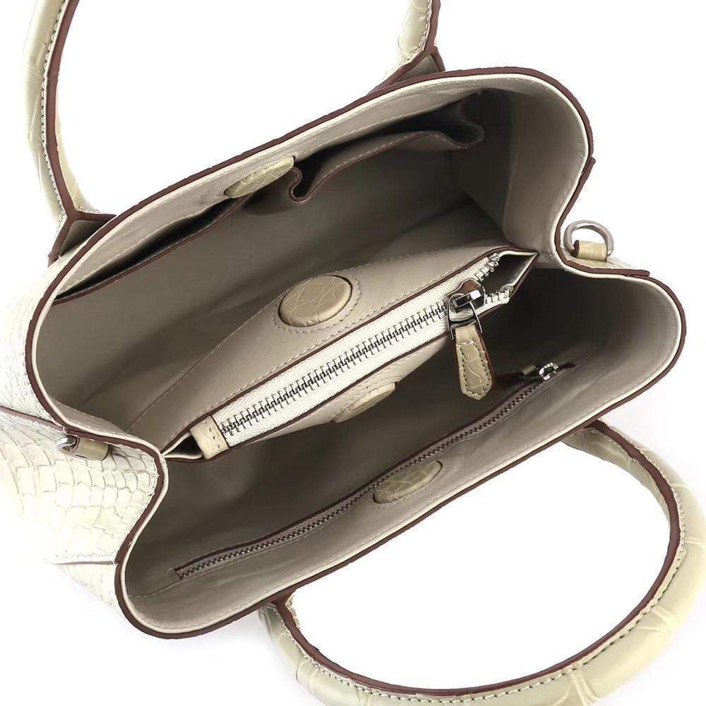 alt
Borse tote mini con manico superiore da donna Crema