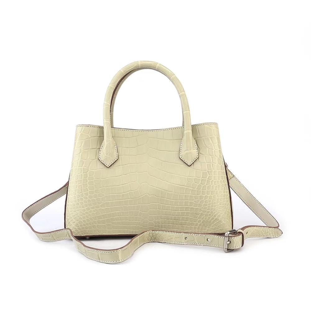 Women's Mini Top Handle Tote Bags Color crema