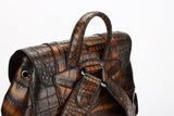 Genuine Crocodile Leather Backpack