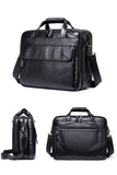 Mens Briefcase Leather Handbag 15' Laptop Buiness Messenger Shoulder Bag