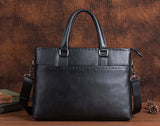 Mens Vintage Leather Buiness Briefcase Shoulder Cross Body Bag   2769