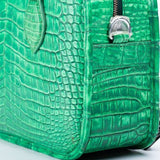 Vintage Crocodile Leather Tote Small Top Handle Bag